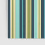 Vertical Stripes Blue Aqua Olive Vanilla Poster Gallery Image 3