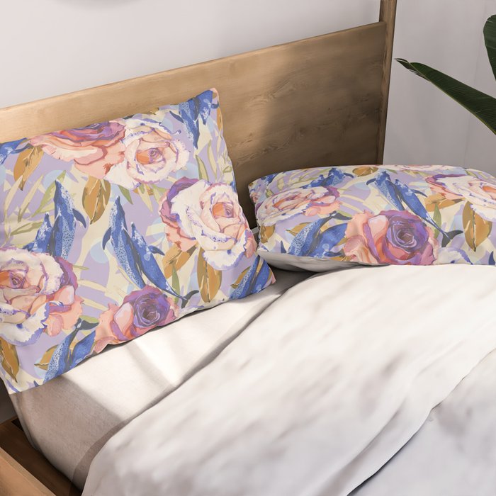 Dolphins in the roses A Pillow Sham Gallery Image 2