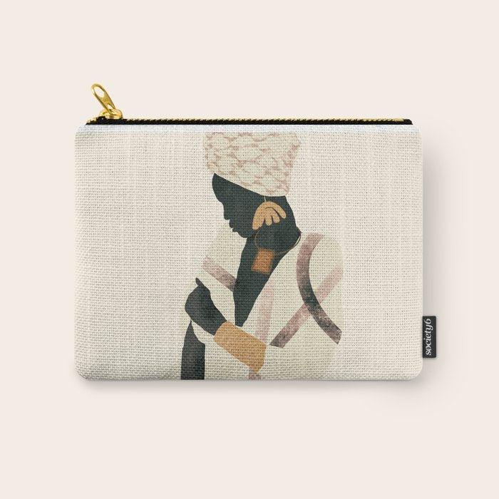 African Woman 2 Carry All Pouch Gallery Image 1