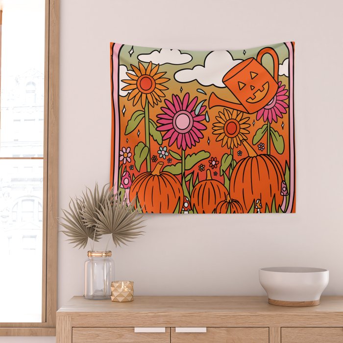 Fall Garden Wall Tapestry Gallery Image 2