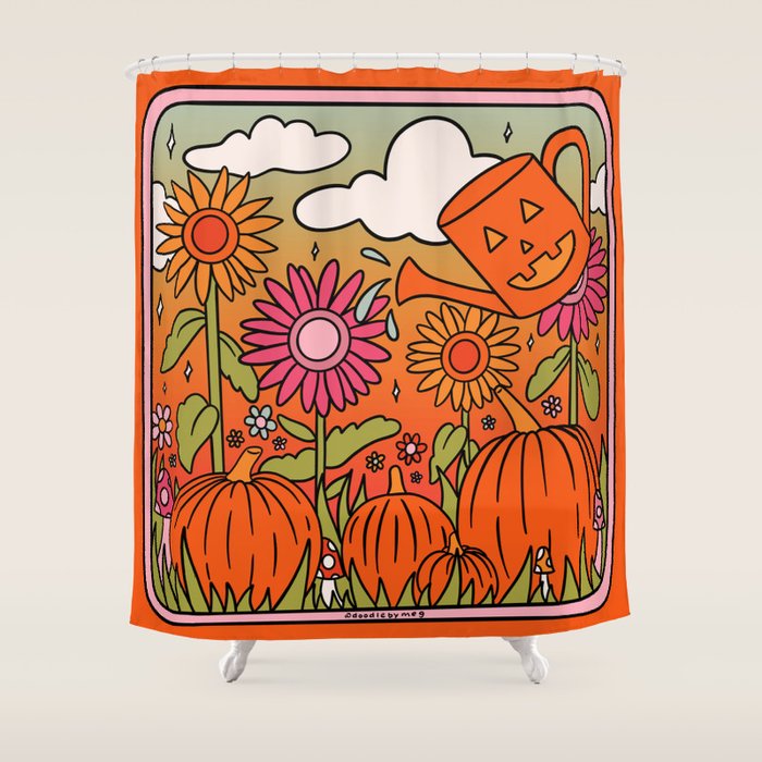 Fall Garden Shower Curtain Gallery Image 1