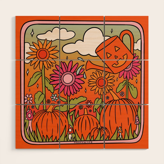 Fall Garden Wood Wall Art Gallery Image 1