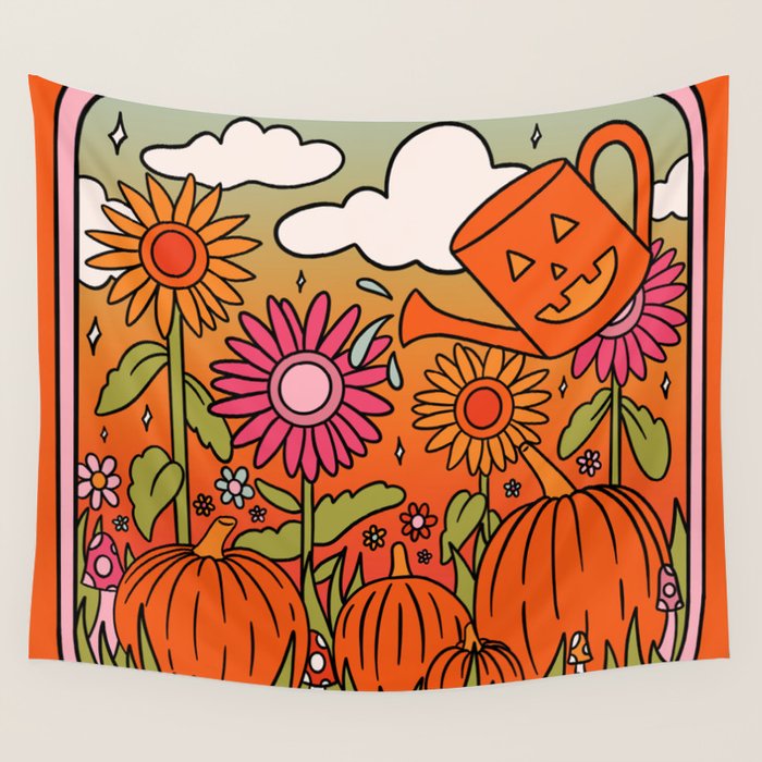 Fall Garden Wall Tapestry Gallery Image 4