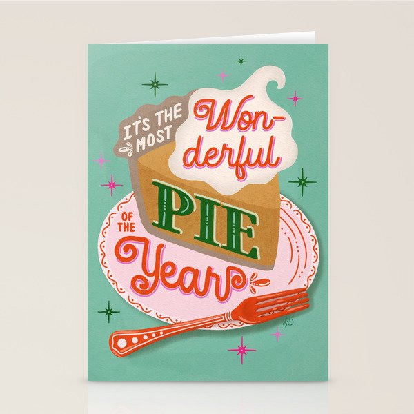 The Most Wonderful Pie of the Year Stationery Card Gallery Image 2