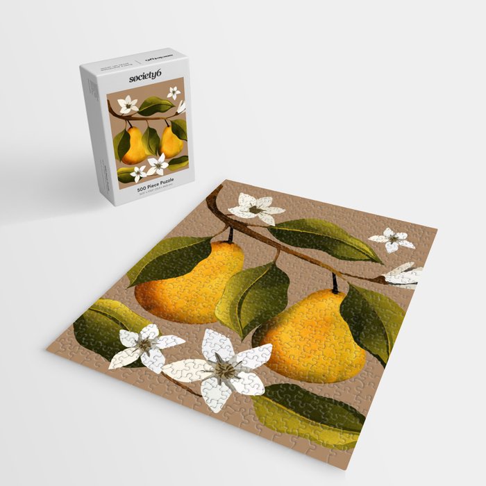 Pears Botanical Art 2 Jigsaw Puzzle Gallery Image 2