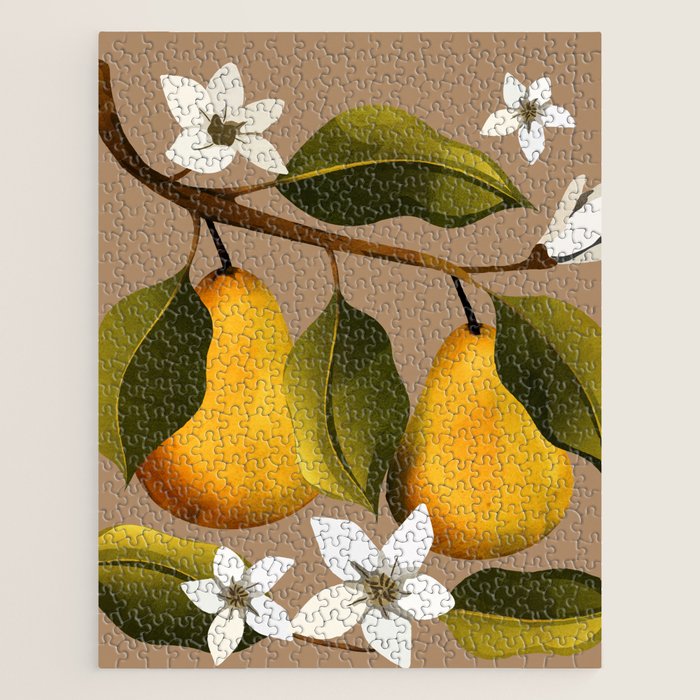 Pears Botanical Art 2 Jigsaw Puzzle Gallery Image 1