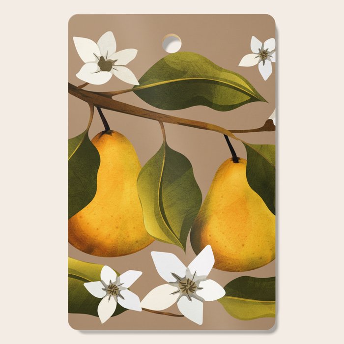 Pears Botanical Art 2 Cutting Board Gallery Image 1