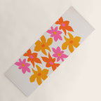 Abstract Summer Flowers Yoga Mat Gallery Image 1