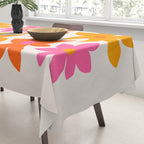 Abstract Summer Flowers Tablecloth Gallery Image 3