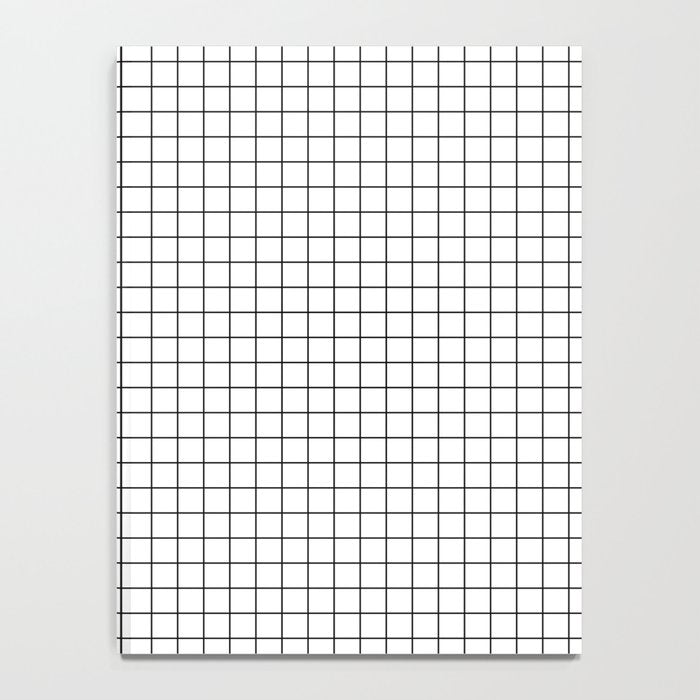 White Grid Black Line Notebook Gallery Image 4