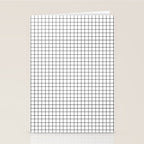 White Grid Black Line Stationery Card Gallery Image 2