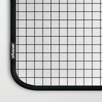 White Grid Black Line Laptop Sleeve Gallery Image 3