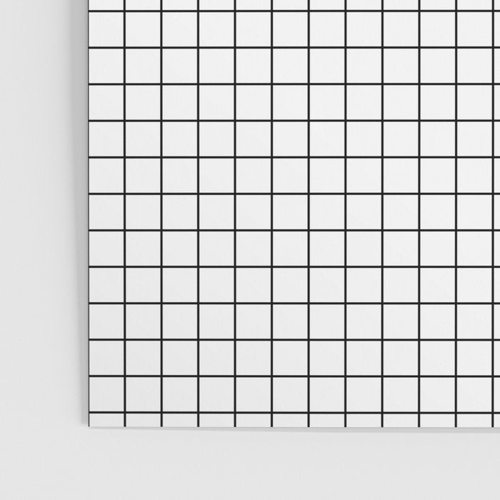 White Grid Black Line Poster Gallery Image 3
