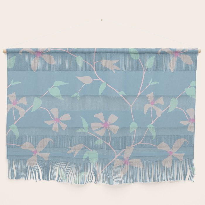 Floral Clematis Vine - Cool Summer Wall Hanging Gallery Image 1