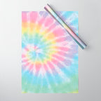 Pastel Tie Dye Wrapping Paper Gallery Image 1
