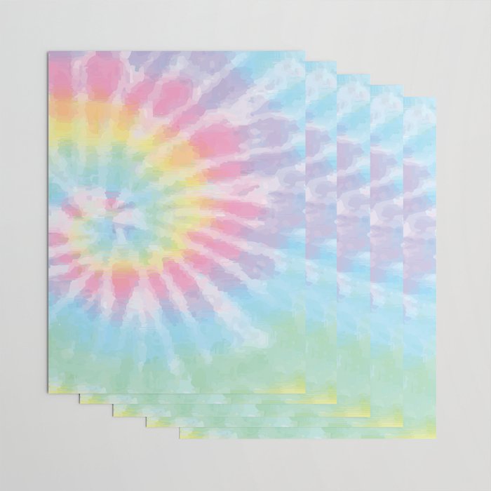 Pastel Tie Dye Wrapping Paper Gallery Image 3