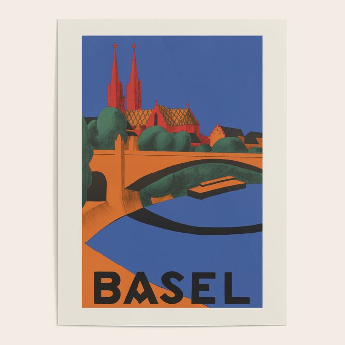 Basel, Switzerland Travel Poster, 1937 Poster Gallery Image 4