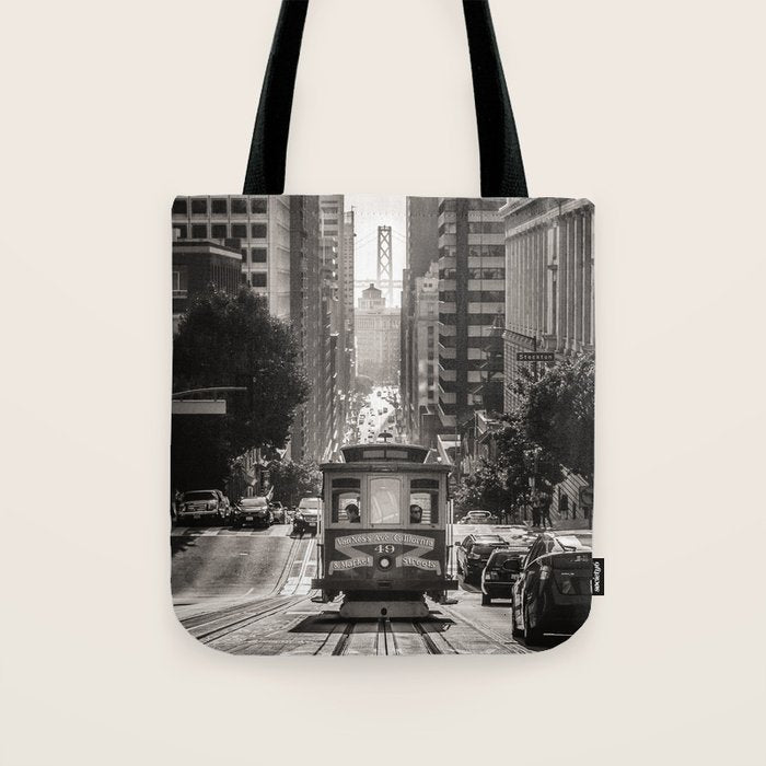 San Francisco Cable Car Tote Bag Gallery Image 1