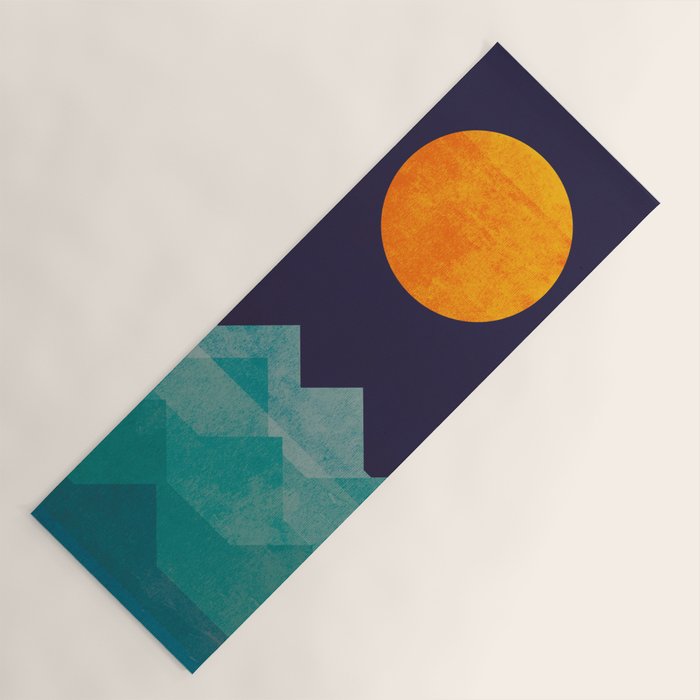 The ocean, the sea, the wave - night scene Yoga Mat Gallery Image 1