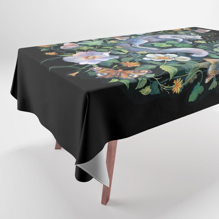 White Fox Garden Tablecloth Gallery Image 1