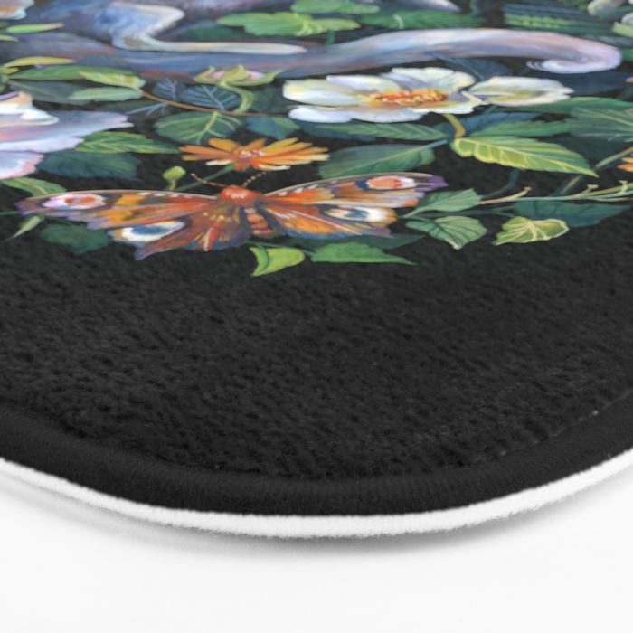 White Fox Garden Bath Mat Gallery Image 3