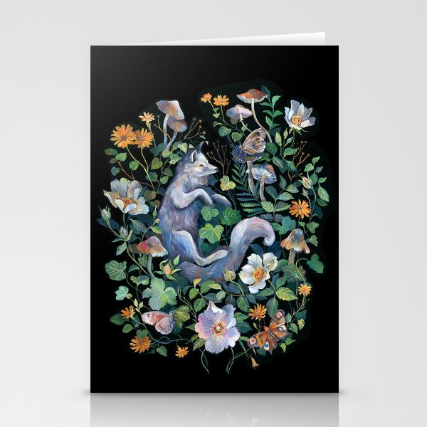 White Fox Garden Stationery Card Gallery Image 2
