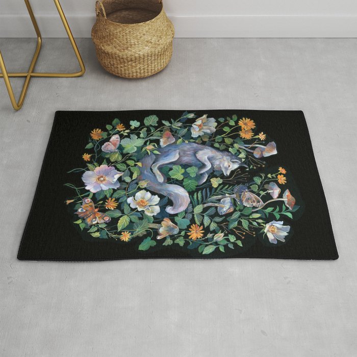 White Fox Garden Rug Gallery Image 1