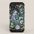 White Fox Garden iPhone Case Gallery Image 1