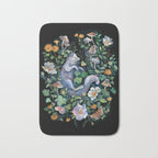 White Fox Garden Bath Mat Gallery Image 1