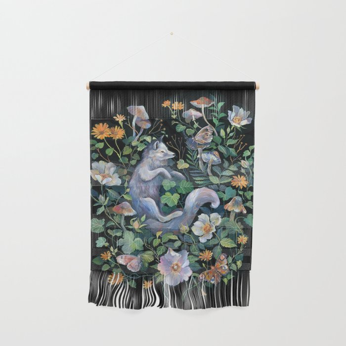 White Fox Garden Wall Hanging Gallery Image 1