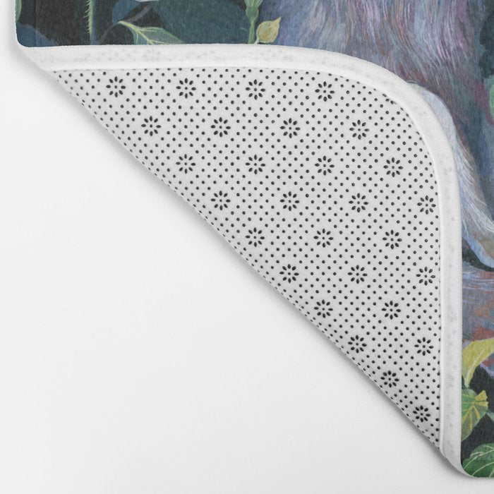 White Fox Garden Bath Mat Gallery Image 2