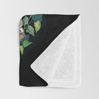 White Fox Garden Throw Blanket Gallery Image 3