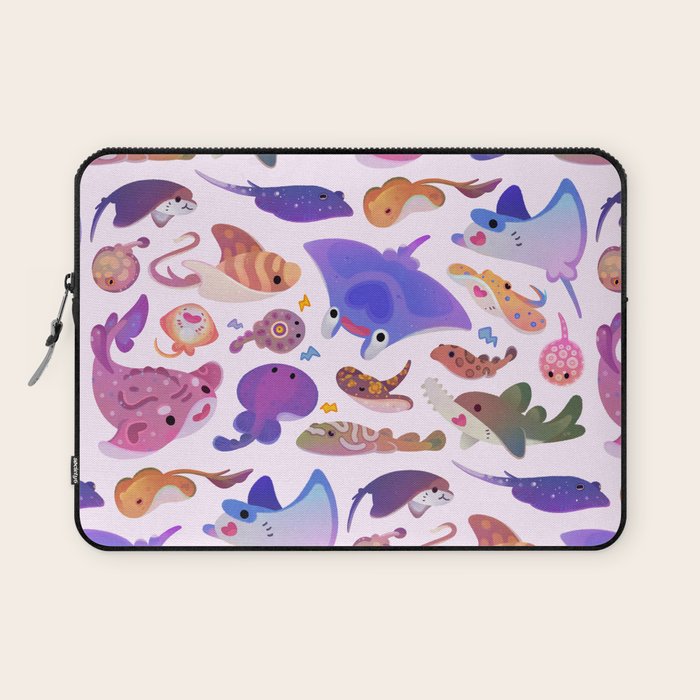 Ray day 2 - pastel Laptop Sleeve Gallery Image 1
