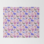 Ray day 2 - pastel Throw Blanket Gallery Image 2