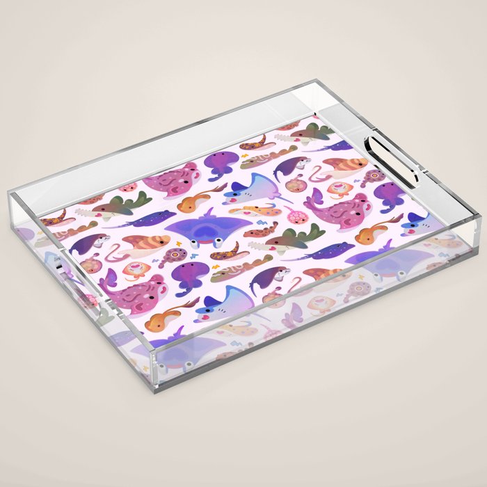 Ray day 2 - pastel Acrylic Tray Gallery Image 1