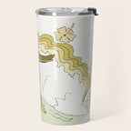 rell sunn queen of aloha // retro surf art by surfy birdy  Travel Mug Gallery Image 2