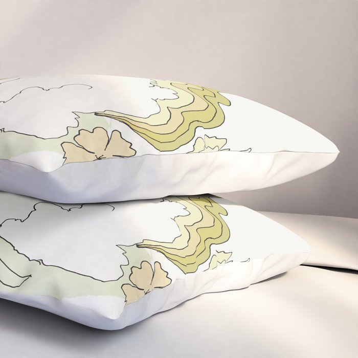 rell sunn queen of aloha // retro surf art by surfy birdy  Pillow Sham Gallery Image 3