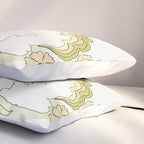 rell sunn queen of aloha // retro surf art by surfy birdy  Pillow Sham Gallery Image 3
