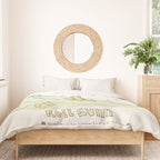 rell sunn queen of aloha // retro surf art by surfy birdy  Duvet Cover Gallery Image 3