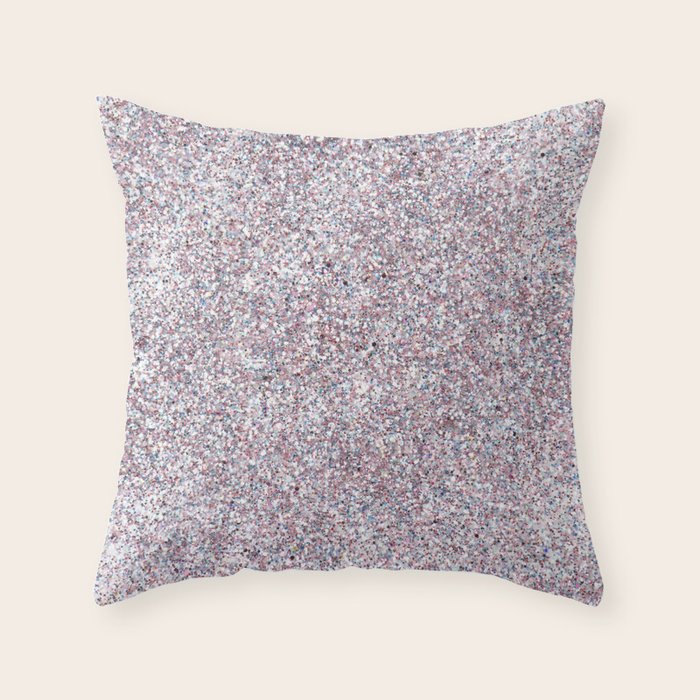 Holographic Glitter Sparkle Throw Pillow Gallery Image 6