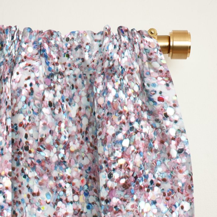 Holographic Glitter Sparkle Window Curtain Gallery Image 2
