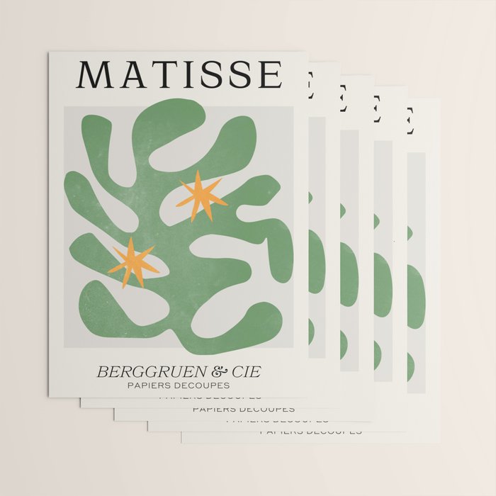 Fern Green Leaf: Matisse Series 01 | Mid-Century Edition Wrapping Paper Gallery Image 3