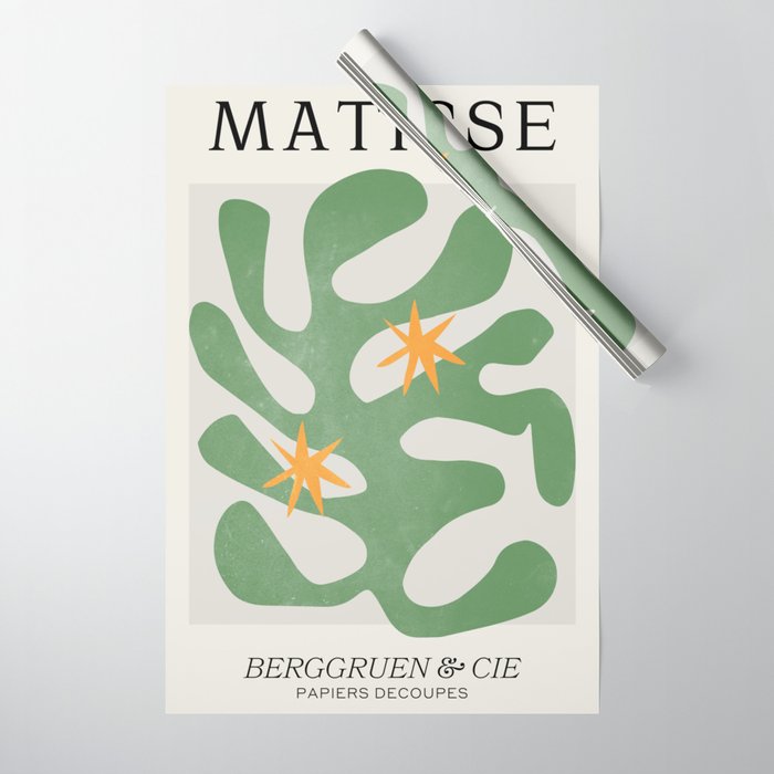 Fern Green Leaf: Matisse Series 01 | Mid-Century Edition Wrapping Paper Gallery Image 1
