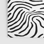 Black and white zebra stripe print art pattern Poster Gallery Image 3