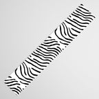Black and white zebra stripe print art pattern Table Runner Gallery Image 3