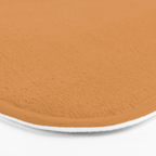 Cantaloupe Orange Muted Solid Color Bath Mat Gallery Image 3