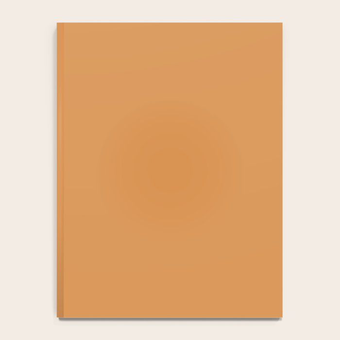 Cantaloupe Orange Muted Solid Color Notebook Gallery Image 4
