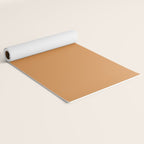 Cantaloupe Orange Muted Solid Color Yoga Mat Gallery Image 2