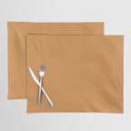 Cantaloupe Orange Muted Solid Color Placemat Gallery Image 1