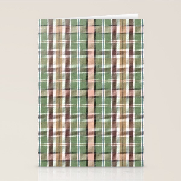 Wilderness Plaid Cozy Heirloom Multi Stationery Card Gallery Image 1